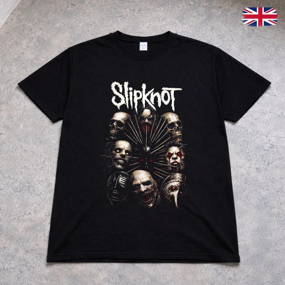 Slipknot T Shirt Mask Skull Heavy Metal Band Tee Adults Kids Black 2XL