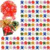 108pcs Multi Color  Decorative Pull Bows for Gift Wrapping, Practical Gift Accessory for Christmas, New Year, Shower, Party Present Decoration