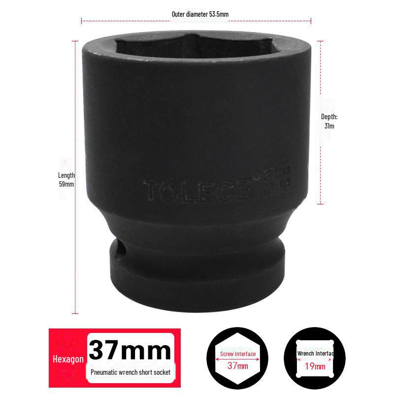 Tolis Heavy-Duty 3/4 Series Pneumatic Hex Socket Wrench for 17-41mm Tires