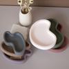 Nepravidelný podnos Silikonové formy DIY Sádra Cement Ručně vyráběná Miska na odkládání šperků Talíř Stolní stůl Pryskyřičná forma Odlévání Řemesla
