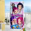 Demon Hunter Girls Customizable Name Beach Towel Quick-Dry Soft Microfiber Portable for SwimmingBeachCamping Travel Beach AccessoriesGym