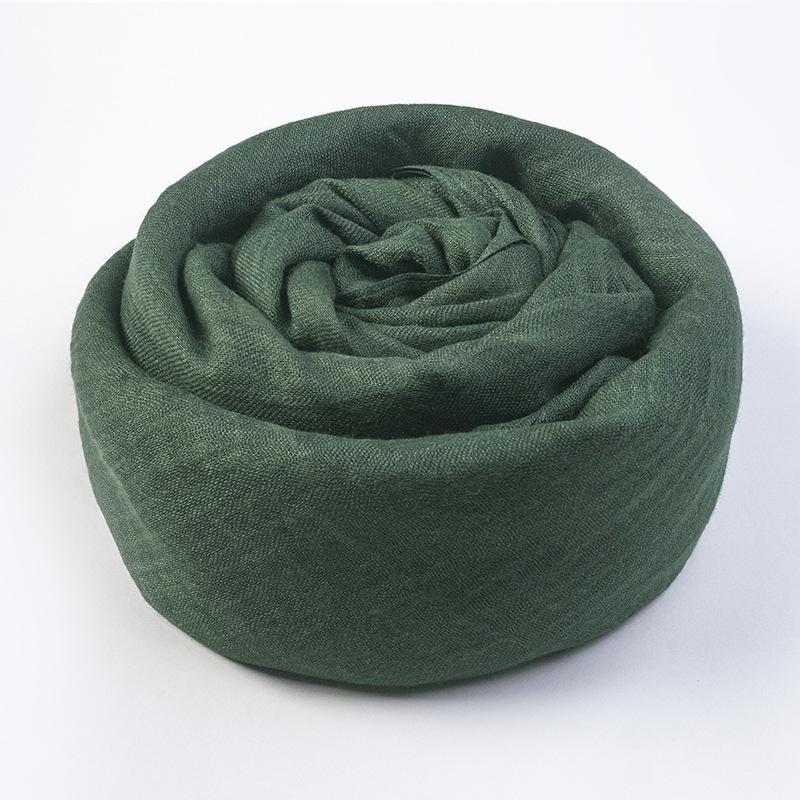 Women's Summer Sun Protection Scarf: Cotton & Linen, Japanese & Korean Style, Medium-Long, Lightweight Shawl