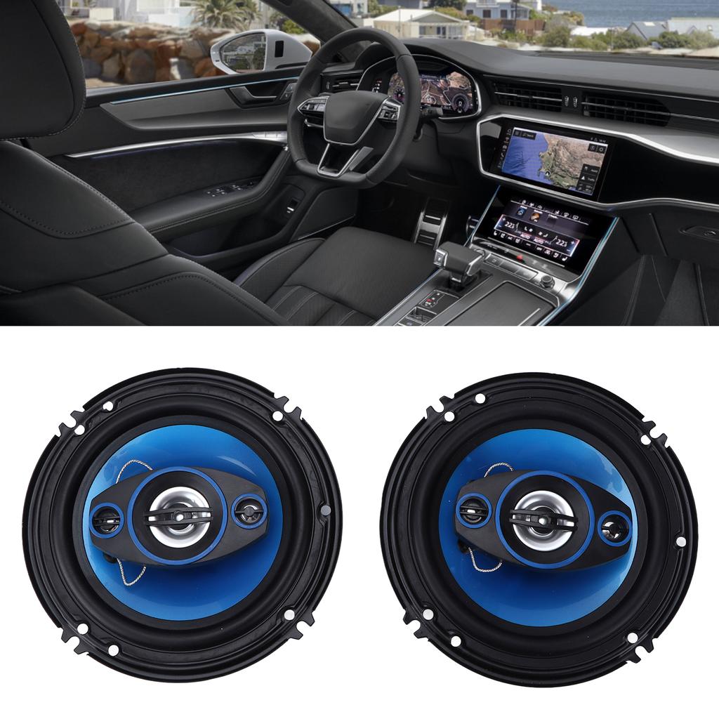 2PCS 6.5in Car Speaker Full Range 90DB 500W High Efficiency Loudspeaker Audio Sound System