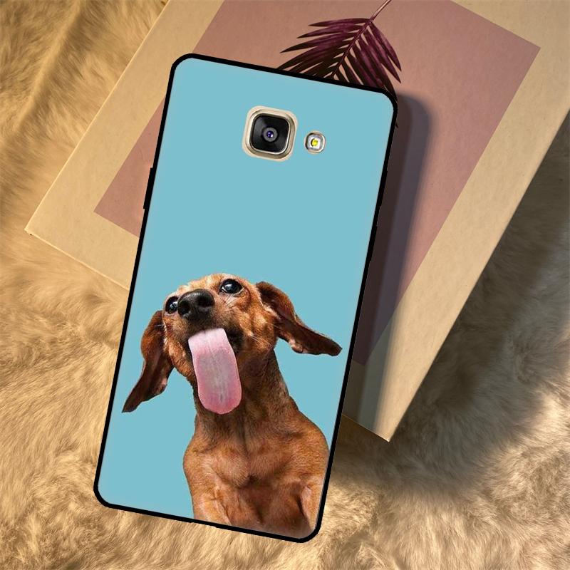 Dachshund Dog Cover For Samsung Galaxy A6 A7 A8 A9 J8 J4 J6 Plus 2018 J7 J5 J3 2016 A5 A3 2017 Back Case