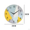 Bathroom Wall Clock, Large Silent Battery Operated Background Pictures for