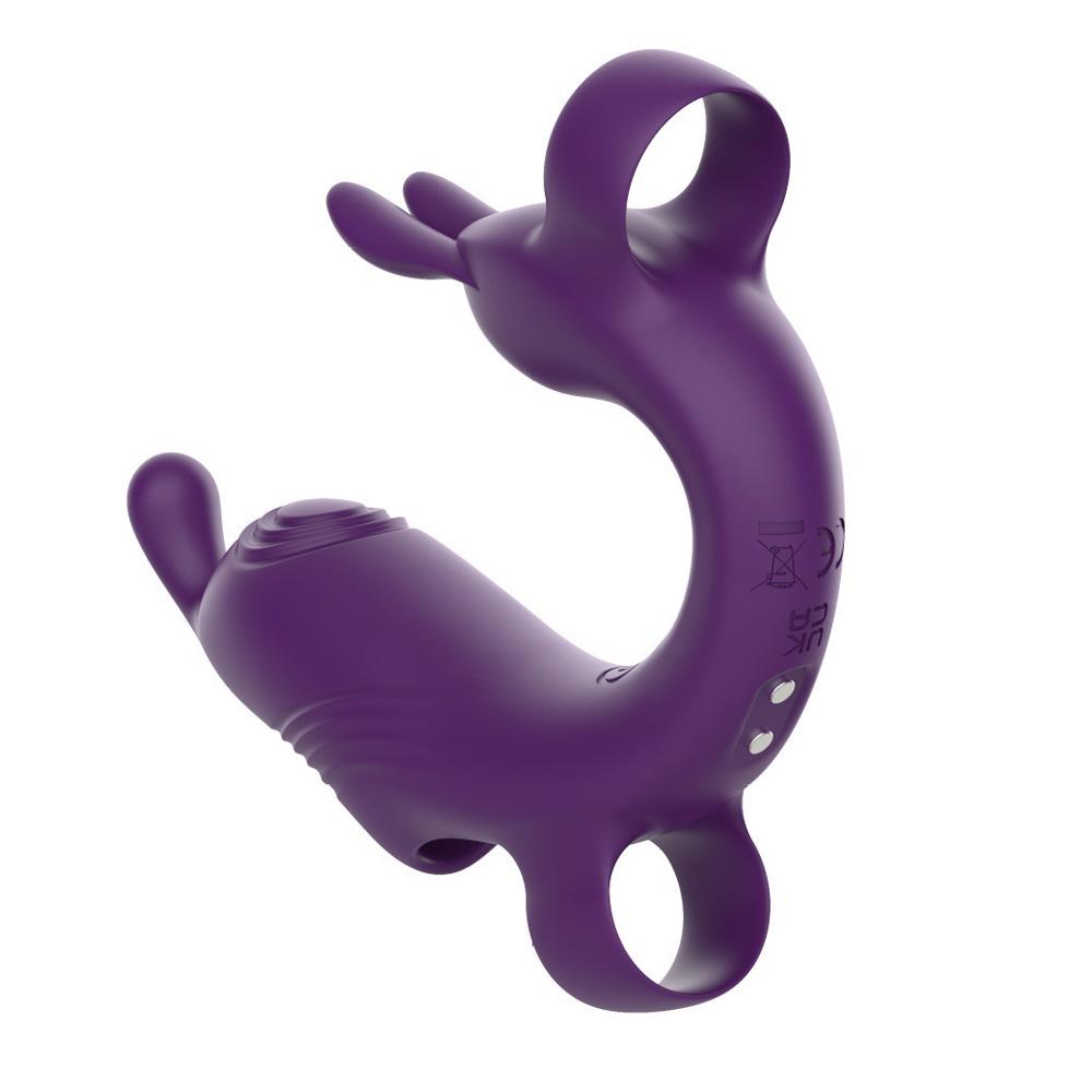 Rabbit Finger Vibrator for Clitoral and G-Spot Stimulation Adult Sex Toy with 10 Vibration Modes Female Masturbation and Couples' Sex Toy