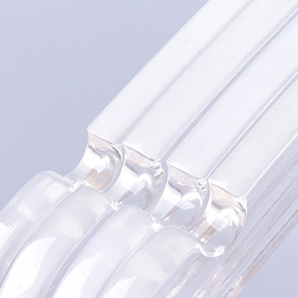 ABWR-10 Pcs Clear Acrylic Clothes Hanger With Gold Hook, Transparent Shirts Dress Hanger With Notches For Lady Kids L