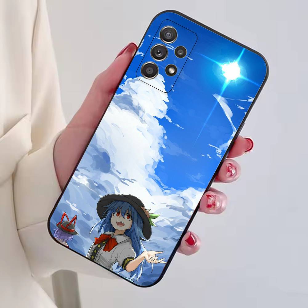 Anime T-TouHou Project Girl Phone Case For Samsung S25,S24,S21,S22,S23,S30,Ultra,S20,Plus,Fe,Lite,Note,10,Black Cover