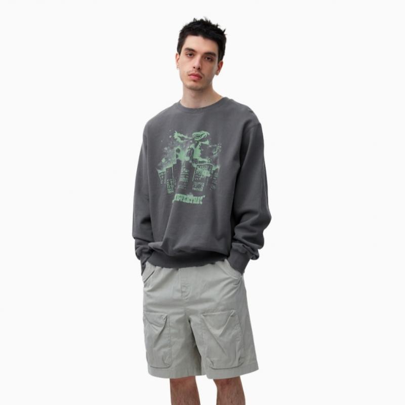 Thisisneverthat Nightmare Crewneck Dark Grey