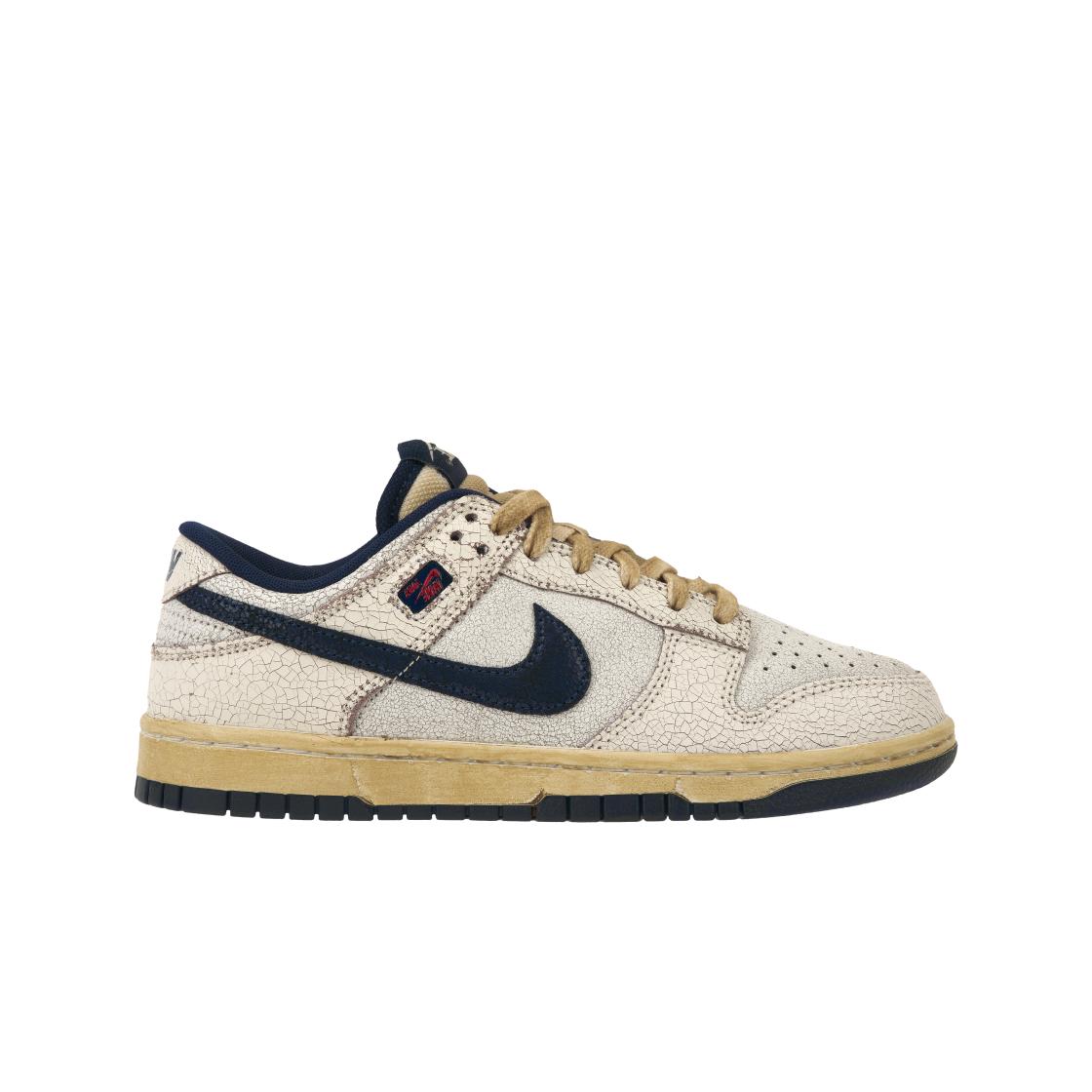 Stranger Things x Nike Dunk Low Phantom Unisex Sneaker Grau Mitternachtsblau Collegegrau IH6766-001 38.5