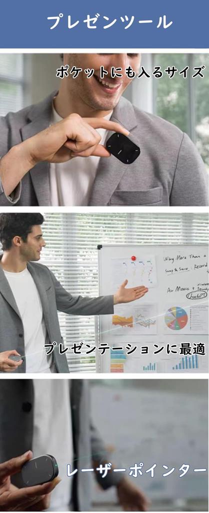 Cheerdots2 Multifunctional Aerial Mouse, Presentation Tool, Detachable TabletopAerial Mode, Compatible with Windows and Mac, Touchpad Function, USB