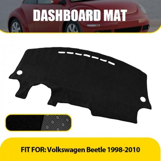 For Volkswagen Beetle 1998 1999-09 2010 Dash Cover Mat Black Dashboard Carpet EV