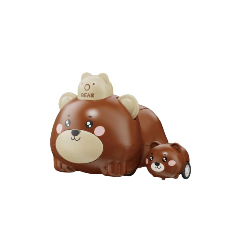 

Impact-resistant Press & Go Animal Car Animal sliding toy Preschool Activity коричневый