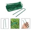 Green Hardened Steel Artificial Grass Turf U Pins Heavy Duty Galvanised Garden Staples For Lawn Fixing And Weed Control