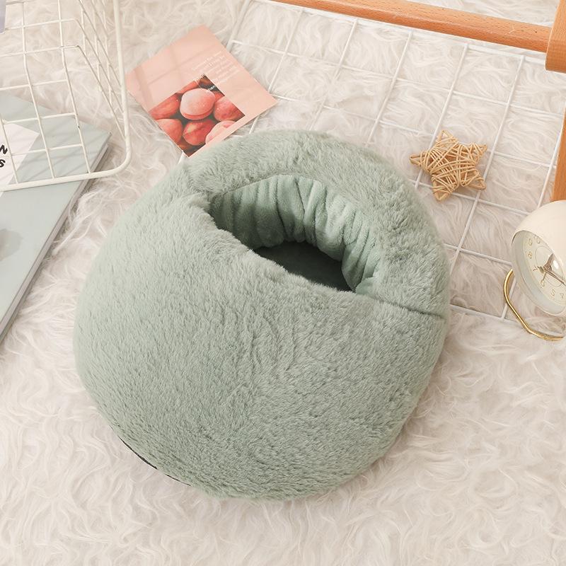 Chauffe-pieds en peluche alimenté par USB: Chauffage électrique simple et confortable pour l'hiver