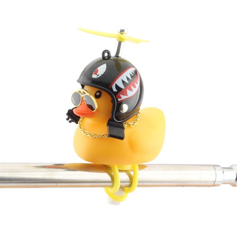 Creative Duck Bicycle Bell Ornaments Cycing Accessories Yellow Helmet Ducks Bicycle Ring Bell Mtb Road Bike Horns