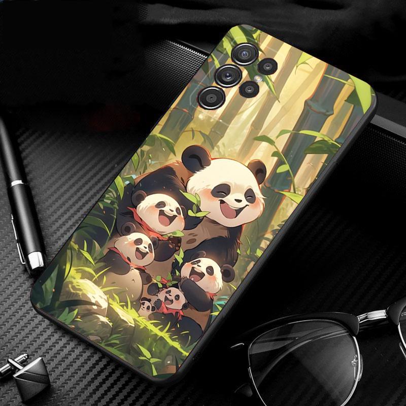 Cute Panda Phone Case For Samsung A52S A21S A33 A23 A13 A14 A32 A52 A53 A54 A51 A71 A15