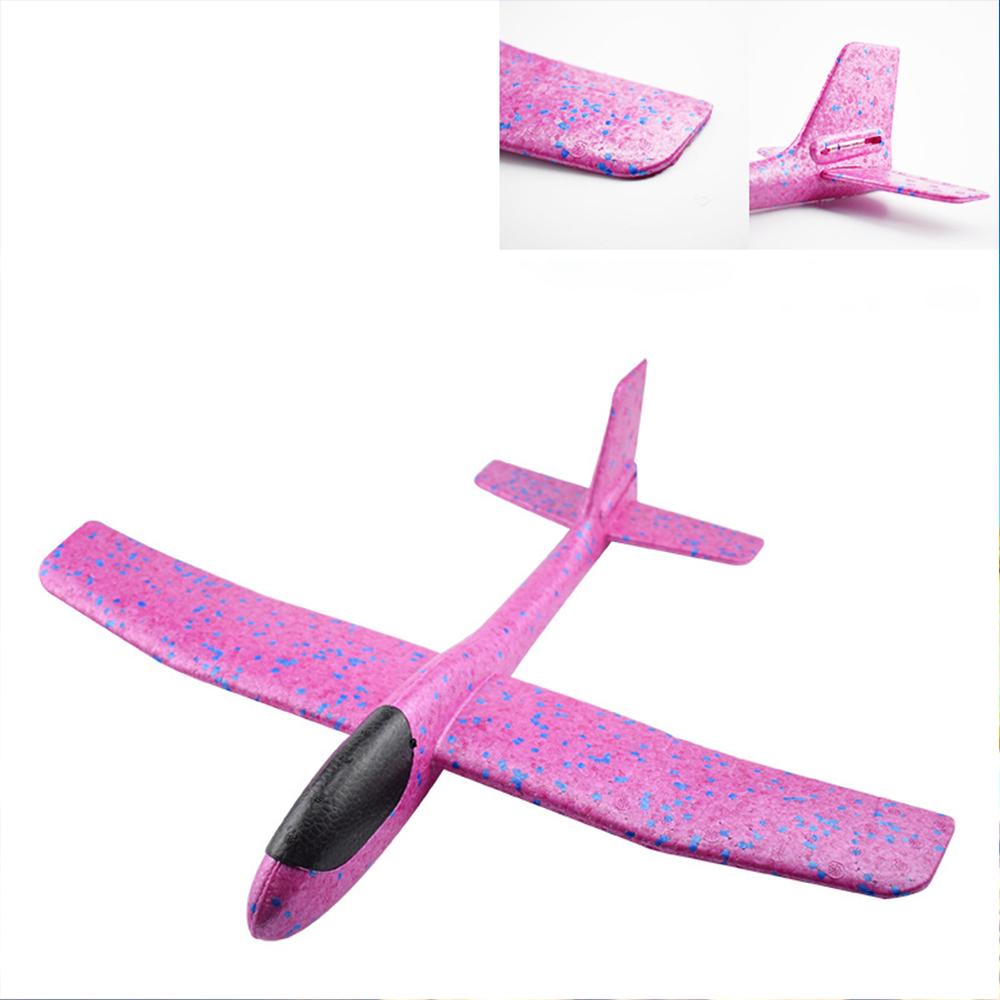 49cm Large Airplane Toy EVA Foam Aircraft Toy Hand Throw Flight Glider Aircraft Airplane DIY Model Toy Throwing Roundabout Airplane Kid Gifts