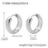 Nivora 18K Gold Plated Polished Smooth Women Hoop Earrings High Quality Stainless Steel Hypoallergenic Earring For Women Jewelry