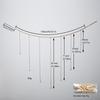 Hanging Photo Display Wooden Bead Garland Boho Wall Hanging For Bedroom Living Room Dorm Party Decor Teen Girl Gifts