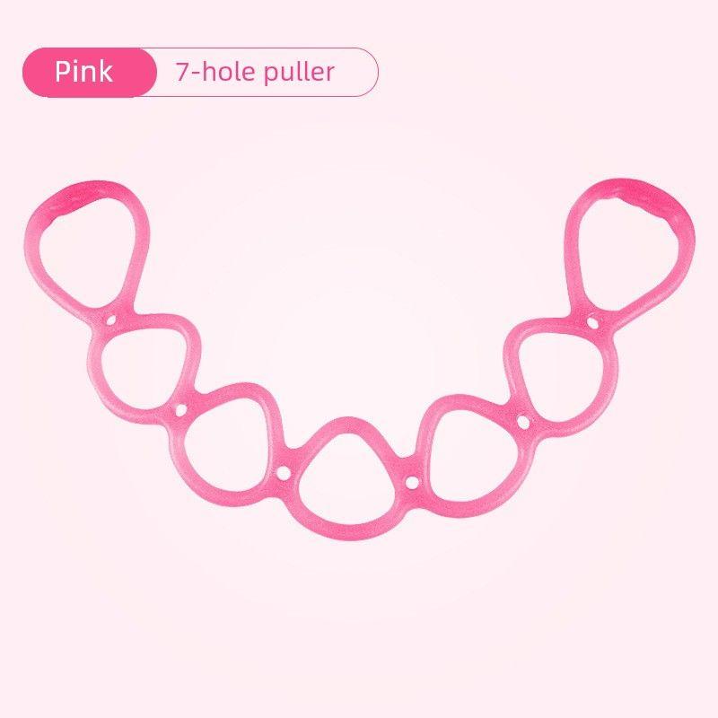 

Yoga Jelly Elastic Band Seven-Hole Silicone Pulling Rope Jelly Band Yoga Elastic Band Open Shoulder Chain Pulling Rope Silicone 7-hole tensile elastic rope pink, default