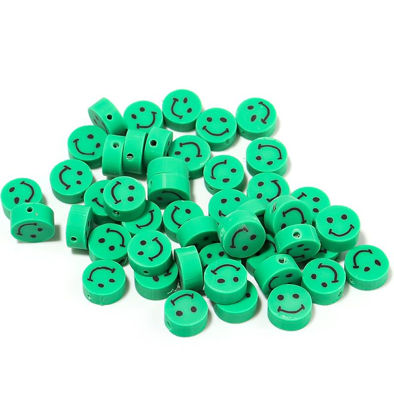50Pcs Cute Soft Pottery Fruit Bead Clay Animal Pattern Loose Bead  Diy Children Girl Charm Jewelry Bracelets Necklace Supplies