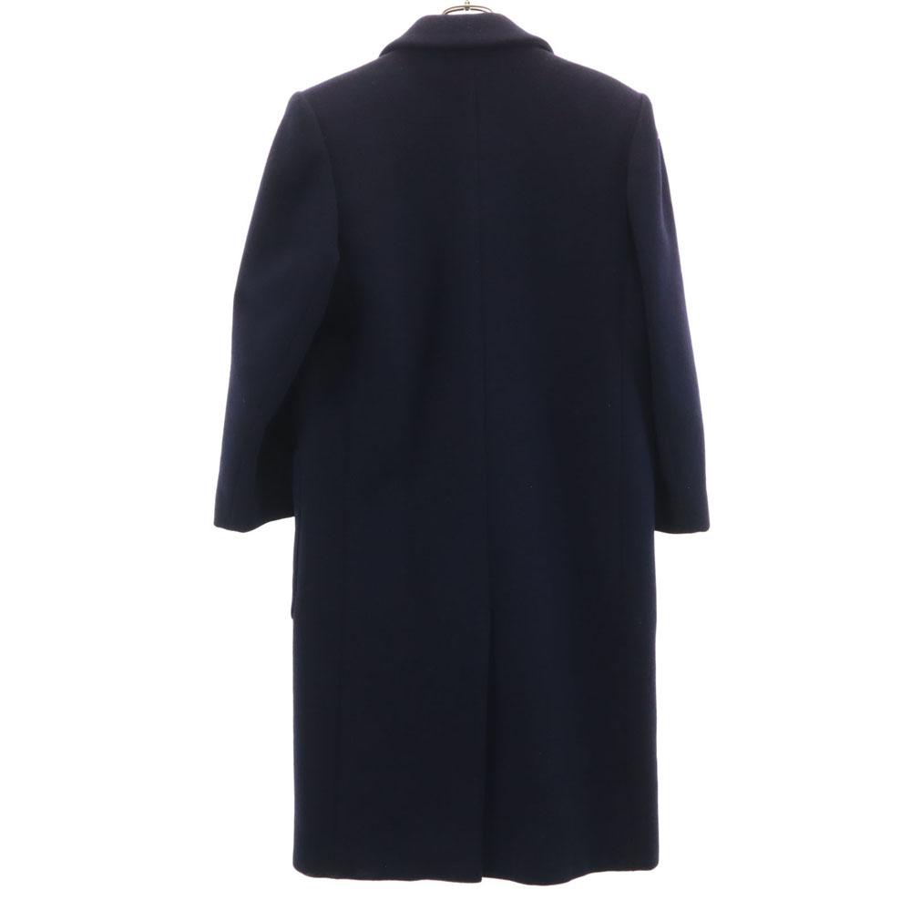 YVES SAINT LAURENT 90s Old Melton Chester coat M Navy Women Used