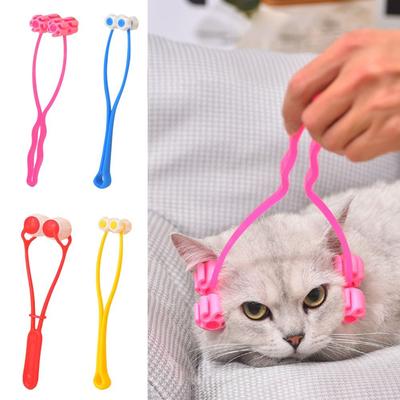 Brosse de Massage à rouleau pour chat, jouet amincissant pour le visage, fournitures pour animaux de compagnie