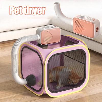 600W Evcil Hayvan Kurutma Makinesi Köpek Kedi Bakımı için Güçlü Saç Kurutma Makinesi Küçük Kedi Köpekler için Isıtıcılı Bakım Üfleyicisi