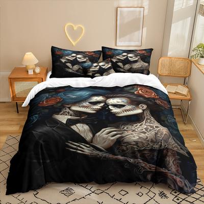 Joker Series 3D Digital Printing Three-Piece Bedding Kit Bed Sheet Quilt Cover