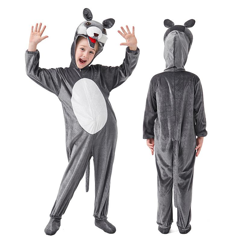 Children's Men's and Women's Animal Onesies Children's Festival Stage Clothing Animal Party Lion Tiger Rabbit