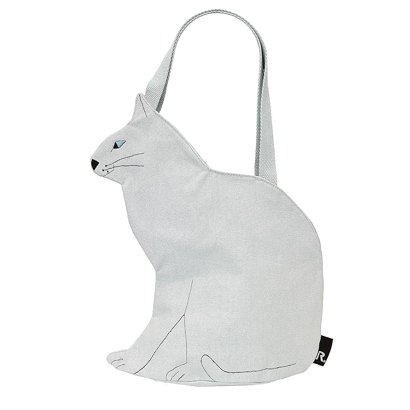 

[Root] 1110 cat type Smaller tote bag EU deli Oswarineko-A (02 blue gray)