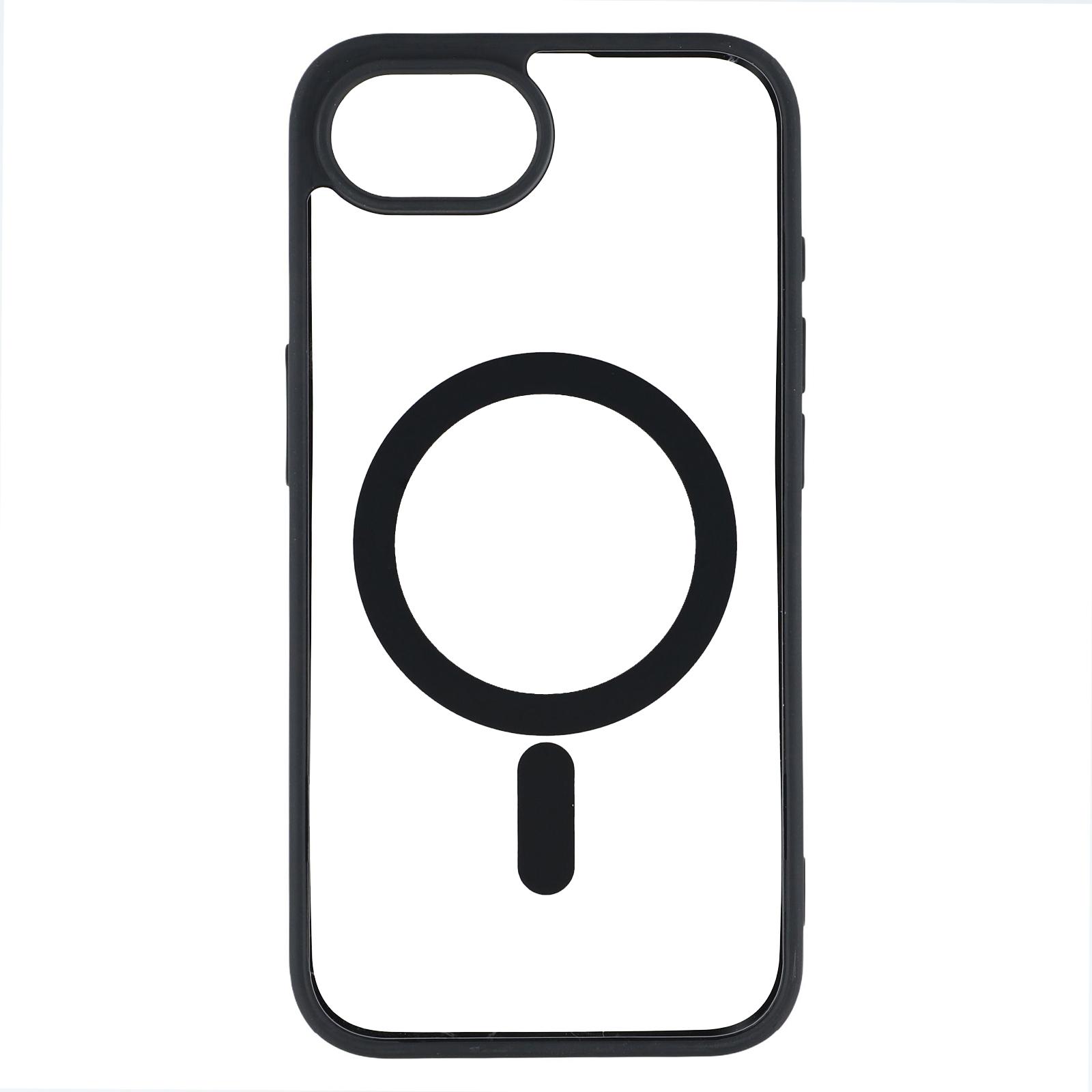 

For iPhone 16e Case Compatible with MagSafe TPU+Acrylic Matte Phone Cover Black