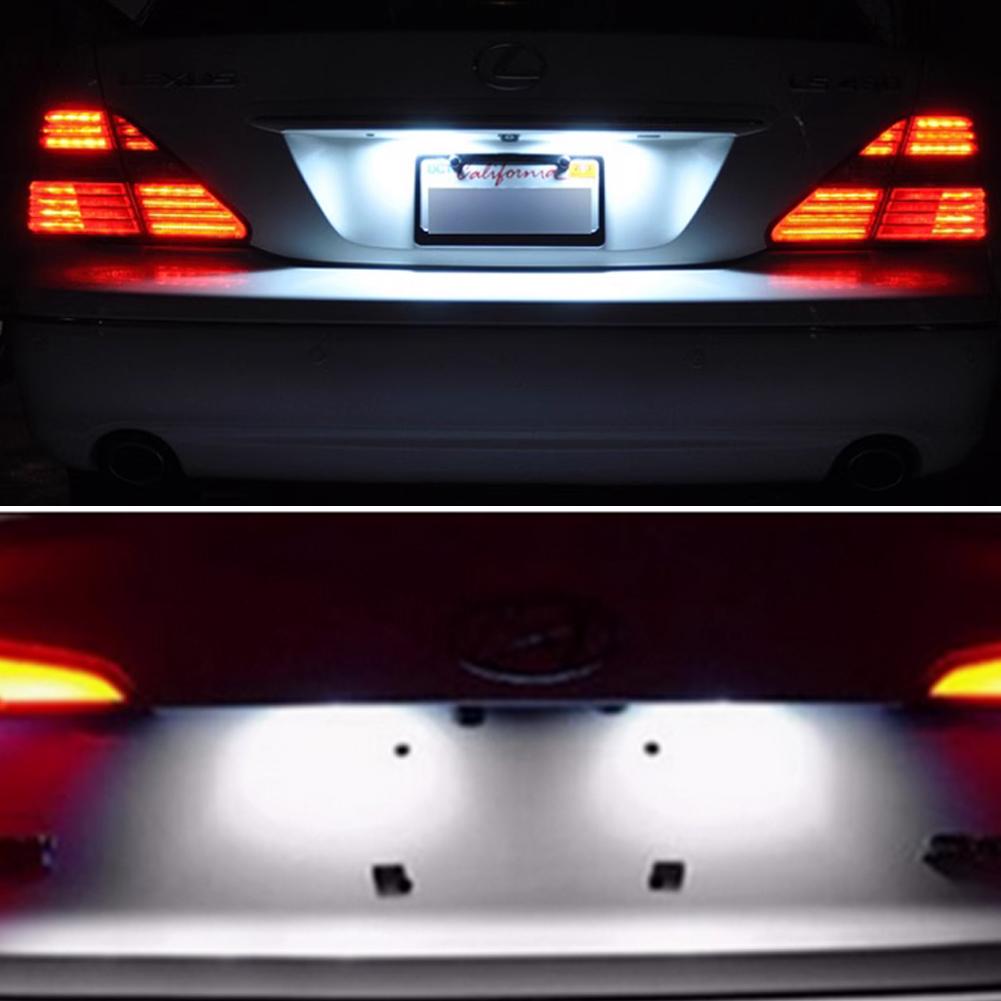 1PC/2Pcs Car LED License Plate Lights Number Plate Lamp Replacement Light For Taurus Mustang Focus Fusion Edge MKS MKT MKX MKZ Milan Sable