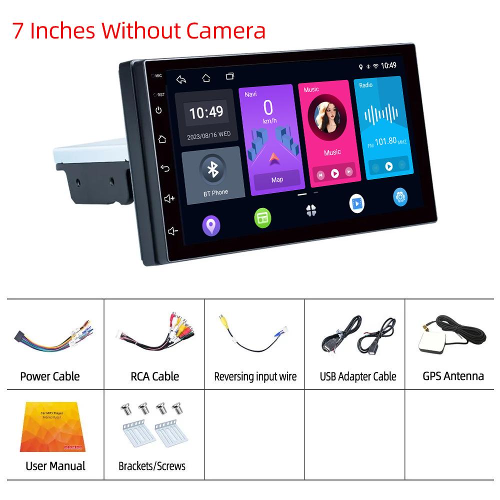 

Hippcron Android 11 Car Radio 1 Din Autoradio 2G 32G Universal 7 /9 WIFI GPS Bluetooth Audio Multimedia Video Player