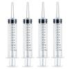 4-piece Set of 0.17 Oz Plastic Syringes for Dispensing Liquid Samples, Precise Dosing, Unscented,