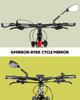 GORIX Cyklistické Kolo Dlouhé Vysoké Zadní Boční Zpětné Zrcátko Cross Horské Elektrokolo Zrcátko, Zrcátko, Pravé, [HD Viditelnost, 360° Rotace] Ploché, Výhled,