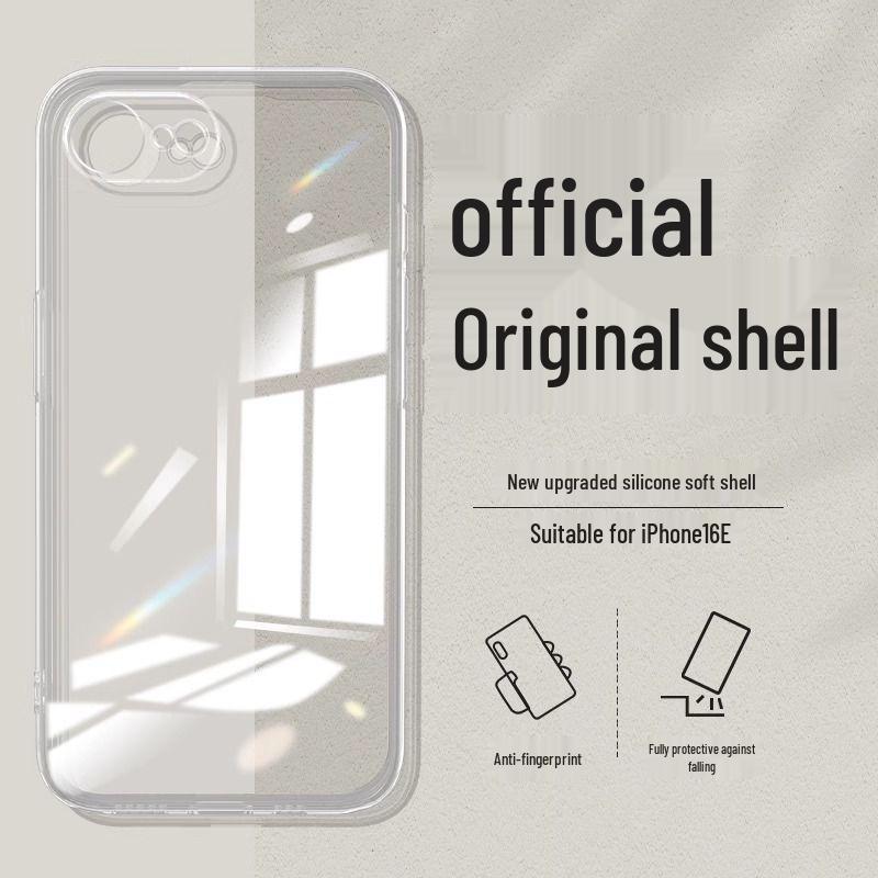 Compatible with Apple 16e: Liquid Silicone Full-Coverage Drop-Proof Solid Color Skin-Friendly Protective Case.