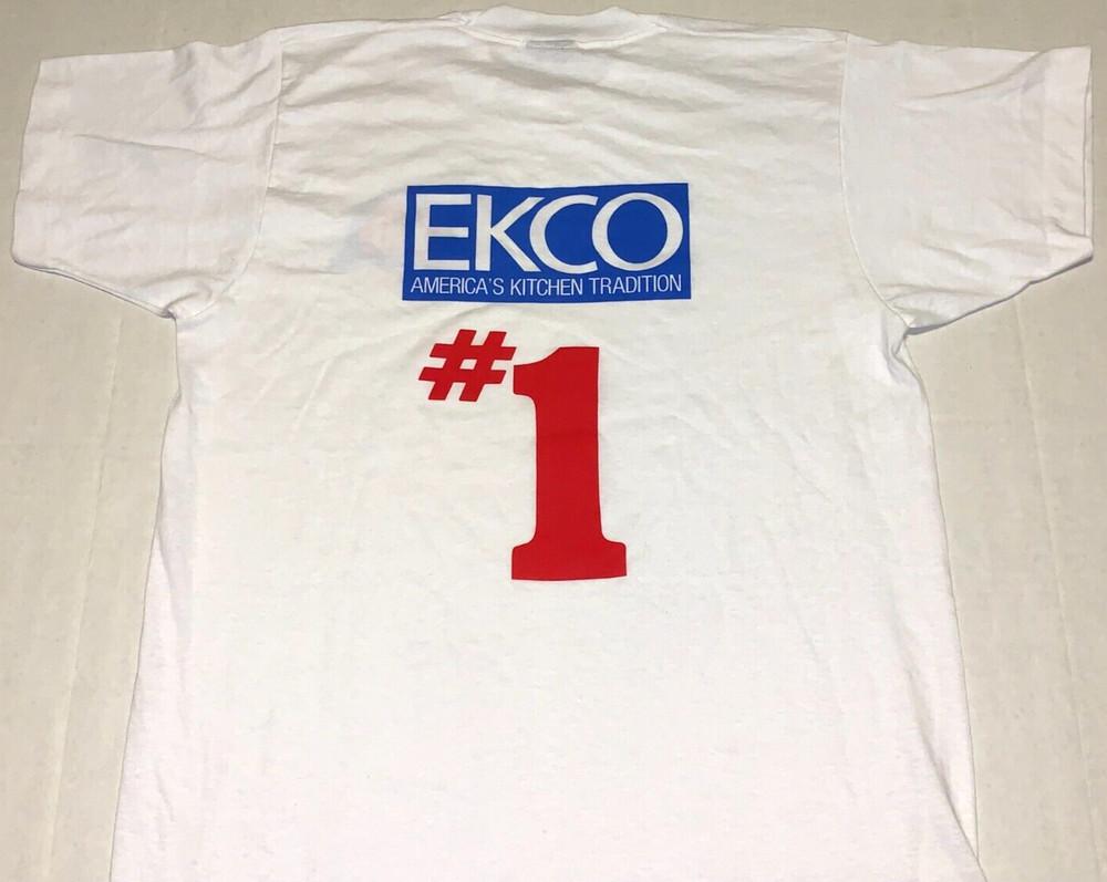 

Rare Vintage 1988 EKCO Americas Kitchen Tradition T-Shirt New! MED Single Stitch Unisex T-Shirt XXXXL