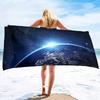 Weiches Badetuch mit Weltraum-Print, Hochabsorbierend, Große Handtücher, Vielseitig verwendbar, Schnelltrocknend, Sandfrei für Badezimmer, Fitnessstudio und Spa