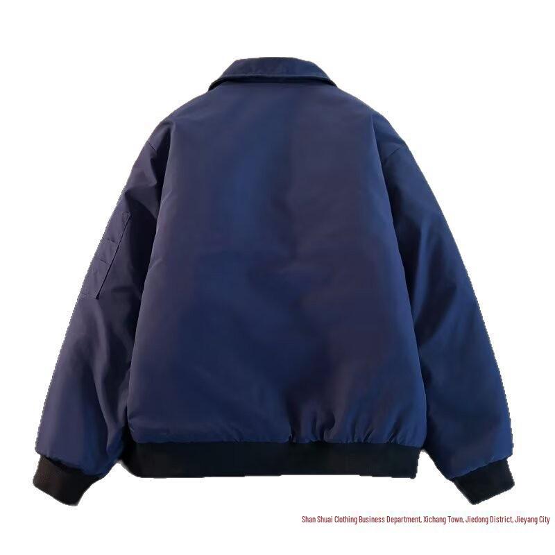 Men's 2025 Winter Cotton Jacket: Plus Velvet Thick Warm Padded Sports Casual Trendy Coat