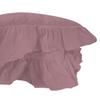 Pillowcases 40 X 40 with Ruffles, Lilac Heather, Set of 2