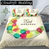 Cartoon Crescent Moon Bedding Set Twin Queen King Size Duvet Cover With Pillowcase Children Bedroom Quilt Cover Set Polyester