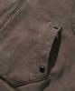 Trillion Vintage Studded Pigment 2-Way Zip-Up Hoodie_Brown