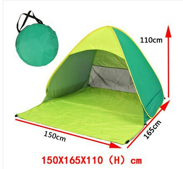 Fully Automatic Quick-Open Sunshade Tent for Camping and Beach Small for Two without Curtain