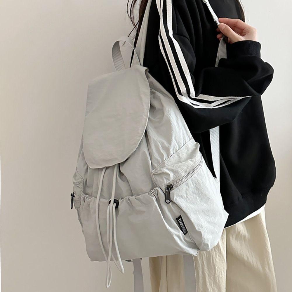 Lightweight Drawstring Backpack Korean Style Student Schoolbag Fashion Travel Backpack  Teenagers