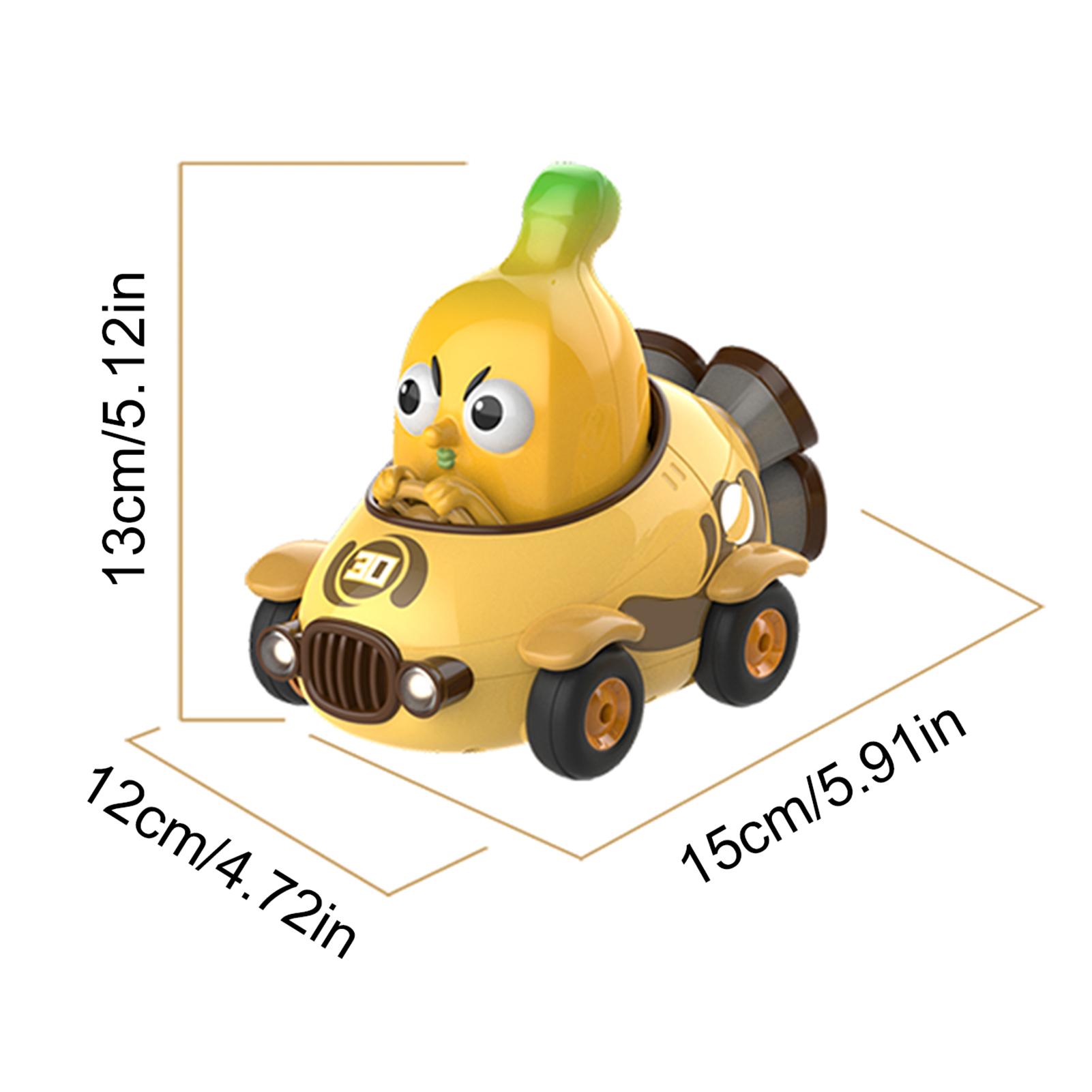 Banana Shaped RC Car 2.4G Remote Control Drift Car 360 degrees Rotation Toy Car with 360 degrees Stunt Rotation LED