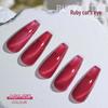 AS New Gem Red Cat Eye Gel Polish - Autumn/Winter 2022 Dynamic Crushed Diamond Crystal Cat Eye Nail Art