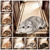 Non-Slip Home Decor Carpet Anti-fouling Cartoon Carpet Soft Cat-Shaped Area Rug  Bedrooms