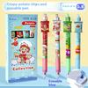 4Pcs 0.5Mm Black Blue Ink Gel Pen School Office Supplies Kawaii Cute Erasable Gel Pen Set Korean Stationery